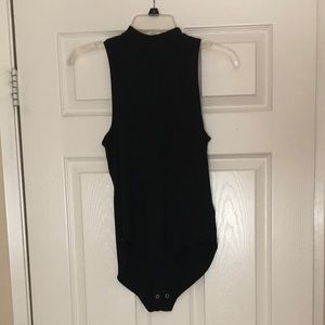American Eagle black mock neck bodysuit M